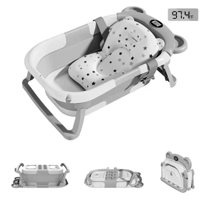 Baignoire pliable bébé avec thermomètre