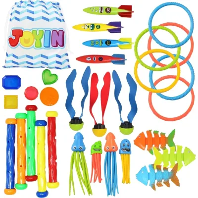 Jouets de plongée pour piscine, lot de 30