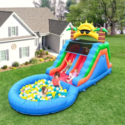 Toboggan aquatique gonflable en PVC