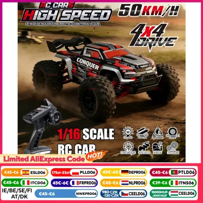 Voiture télécommandée 4x4 monster truck à LED